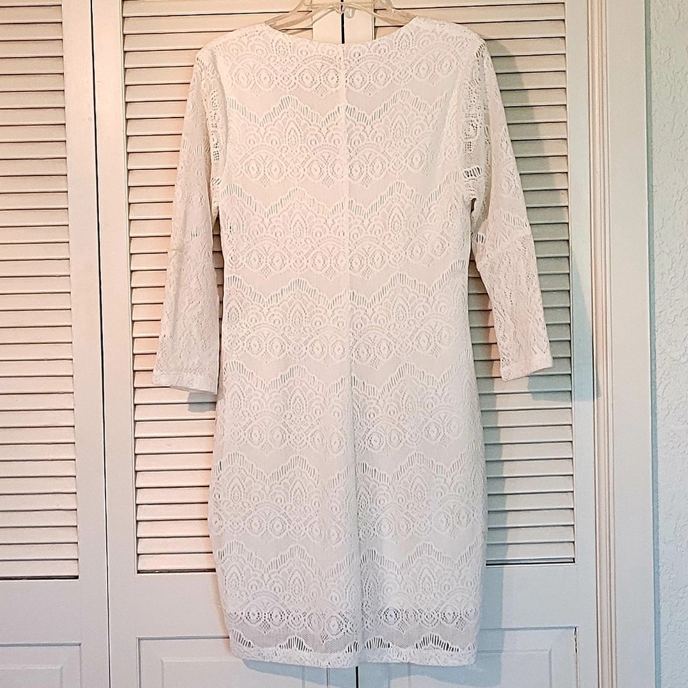 Forever 21 White Lace Midi Dress - Picture 9 of 11